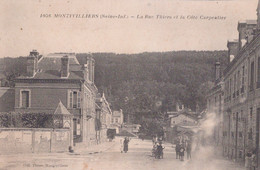 76 / MONTIVILLIERS / LA RUE THIERS ET LA COTE CARPENTIER / PEU COURANTE - Montivilliers