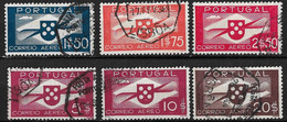 Portugal 1936 Airmailstamps Complete Used Set Michel 591 / 596 - Used Stamps