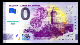 0 Euro Souvenir Legnica Zamek Piastowski  Anniversary Poland PLAC 2020-1 - Pologne