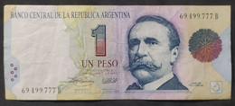 Argentina – Billete Banknote De 1 Peso Convertible – Serie B – Primer Diseño – Año 1993 - Argentine