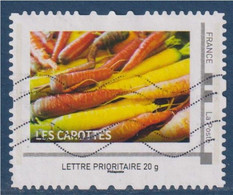 Les Carottes, Automne Les Exclusifs, 1 TVP LP Adhésif Oblitéré Issu Du Collector 2 Carottes Et 2 Citrouilles - Used Stamps