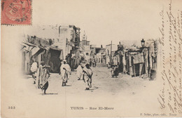 Edit. F. SOLER  N° 345 .  TUNISIE. Rue El Marr - Tunesië