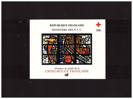 FRANCIA - 5 12 1981 LIBRETTO CROCE ROSSA  MNH** - Croix Rouge