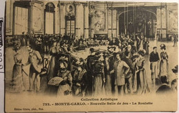 Cpa écrite En 1905, MONACO MONTE CARLO Nouvelle Salle De Jeu La Roulette, Animée, éd Giletta 722 Collection Artistique - Casino