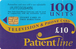 UNITED KINGDOM - CHIP CARD - PATIENTLINE 100 UNITS - A Identifier