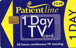 UNITED KINGDOM - CHIP CARD - PATIENTLINE 1 DAY TV CARD - To Identify