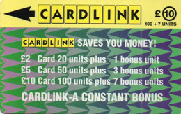 UNITED KINGDOM - CHIP CARD - CARDLINK - JIGSAW GREEN VIOLET - 1CLKF - Eurostar, Cardlink & Railcall