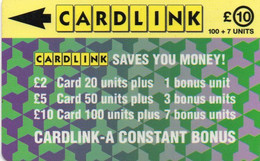 UNITED KINGDOM - CHIP CARD - CARDLINK - JIGSAW GREEN VIOLET - 1CLKE - [ 5] Eurostar, Cardlink & Railcall