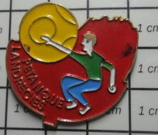 1922 Pin's Pins / Rare Et De Belle Qualité !!! SPORTS / CLUB PETANQUE LANDRECIES - Pétanque