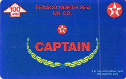 UNITED KINGDOM - L&G - OIL RINGS - CAPTAIN TEXACO NORTH SEA UK CO - OXIDE ON BACK - Altri & Non Classificati