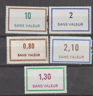 6054 Lot De 5 Timbres FICTIF SANS VALEUR - NEUF - Phantomausgaben