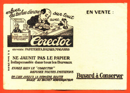 BUVARD ANCIEN " CORECTOR EFFACEUR D'ENCRE " - Papeterie