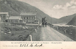 Kur Und Posthôtel Oberalp Au Lac Mit Ansicht Des Oberlapsee Oberalp Passhöhe Diligence Poste Férérale Föderale Post - Autres & Non Classés