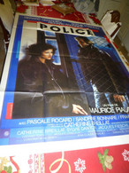 POLICE, Depardieu, Marceau, Pialat, Affiche Originale Film  120 X 160 ; F09 - Afiches