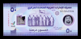 Emiratos Arabes Unidos United Arab 50 Dirhams Commemorative 2021 (2022) Pick New Polymer Ebc Xf - Emiratos Arabes Unidos