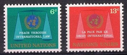 JEU 3 - NATIONS UNIES N° 191/92 Neufs** Thème Justice - Unused Stamps