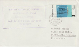 SOUTH GEORGIA - 1977 - OPERATION POLAIRE SURVIE / ANTARCTIQUE  - ENVELOPPE De FALKLAND - Spedizioni Antartiche