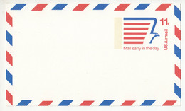 US 1974 Postal Stationery Air Mail Postal Card UXC14 Not Posted B230120 - 1981-00