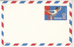 US 1979 Postal Stationery Air Mail Postal Card Moscow Olympic Games UXC18 Not Posted B230120 - 1981-00
