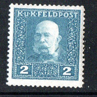 Österreich 1915: Österr.-ung. Feldpost, Mi.-Nr. 23   Kaiser Franz Joseph I (Falz) - Neufs