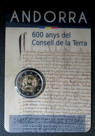 AN20019.2 - COINCARD ANDORRE - 2019 - 2 € Comm 600 Ans Du Conseil De La Terre - Andorre
