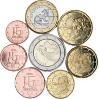 Croatia 2023 Year UNC Full Coin Set From 1 Cent - 2 Euro Total 8 Coins 3,88 Euro - Kroatien