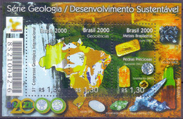 BRAZIL - BRASIL - MINERALES - GEOLOGY - **MNH - 2000 - Minéraux