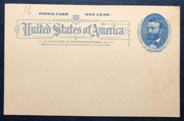 Etats-Unis - Entier-carte Neuf - (B4366) - Other & Unclassified