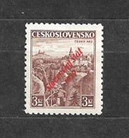 Slovakia Slowakei 1939 MH * Mi 18 Sc 18 Stamps Of Czechoslovakia Overprinted „Slovensky Stat 1939“. C1 - Ungebraucht