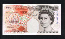 Royaume-Uni De Grande-Bretagne, 10 Pounds, 1993-1999 "Series E (Revised)" Issue - Bank Of England, Queen Elizabeth II - 10 Ponden