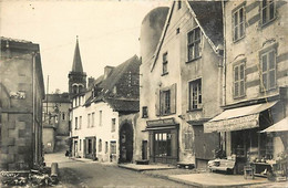 - Puy De Dôme -ref-B565-  Combronde - Grande Rue Et Eglise - Epicerie Primeurs Fromage - Chaussures Ternat - - - Combronde