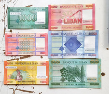 Lebanon /Liban 6 Pcs Full Set Unc - Libanon