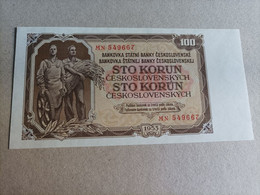 Billete De Checoslovaquia De 100 Korun, Año 1953, UNC - Tchécoslovaquie