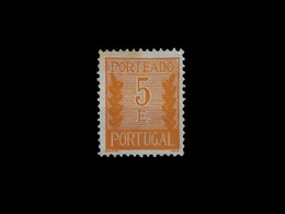 PORTUGAL POSTAGE DUE 1940 -1955 Numeral Stamps Md#64 PERF. 12½ RARE UNUSED NO GUM (PLB#01-64) - Ungebraucht