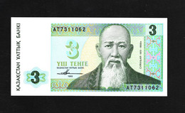 Kazakhstan, 3 Tenge, 1993-2004 Issue - Kazakhstan