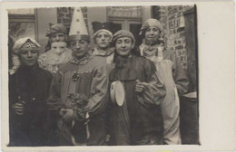 Cpa Carte-photo – Hommes Déguisés, étudiants ? ( CPH ) - Carnaval