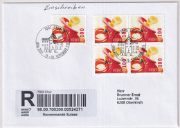 Zumstein 1401 / Mi. 2216 Auf Einschreibebrief Mit Sonmderstempel RÄTIA 2011 CHUR - Briefe U. Dokumente