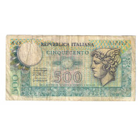 Billet, Italie, 500 Lire, 1976, 1976-06-05, KM:95, AB - 500 Liras