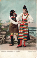 CPA - Suède - Sweden Schweden La Suède - Edit. Dalarne - Précurseur - Colorisé - Costume Traditionnel - Oblitéré 1905 - Suecia