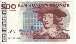 SWEDEN   500 Kronor  P66a    Dated 2001    ( Carl XI + Christopher Polhem At Back ) - Svezia