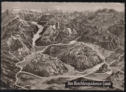D-83471 Berchtesgaden - Das Berchtesgadener Land - Landkarte - Map - Stamp 1955 - Berchtesgaden