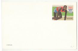 US 1979 Moscow Olympic Games Postal Stationery Postcard (UX80) Not Posted B230120 - 1961-80