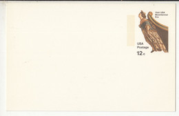 US 1974 Ship's Figurehead Postal Stationery Postcard (UX67) Not Posted B230120 - 1961-80