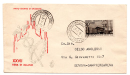 Milano '49 N. 598 Su Busta Venetia Non Viaggiata - F.D.C.