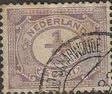 NETHERLANDS 1898 Numeral - ½c. - Lilac FU - Gebruikt