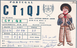 PORTUGAL QSL CARD - RADIO AMATEUR - PIAS - BAIXO ALENTEJO - Radio Amateur