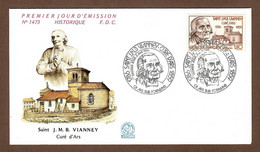 Frankreich / France  1986  Mi.Nr. 2548 , 250. Geburtstag Von Jean-Marie Vianney - FDC  ARS SUR  Formans 3.Mai 1986 - Theologen