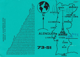 PORTUGAL QSL CARD - RADIO AMATEUR - LISBOA - ALENQUER - Radio Amateur