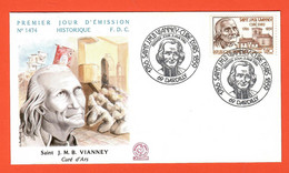 Frankreich / France  1986  Mi.Nr. 2548 , 250. Geburtstag Von Jean-Marie Vianney - FDC  Dardilly  3.Mai 1986 - Theologians