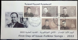 Syria,Syrie, 2022, Singing Artists (Qudoud Al Halabi), FDC.... - Syria